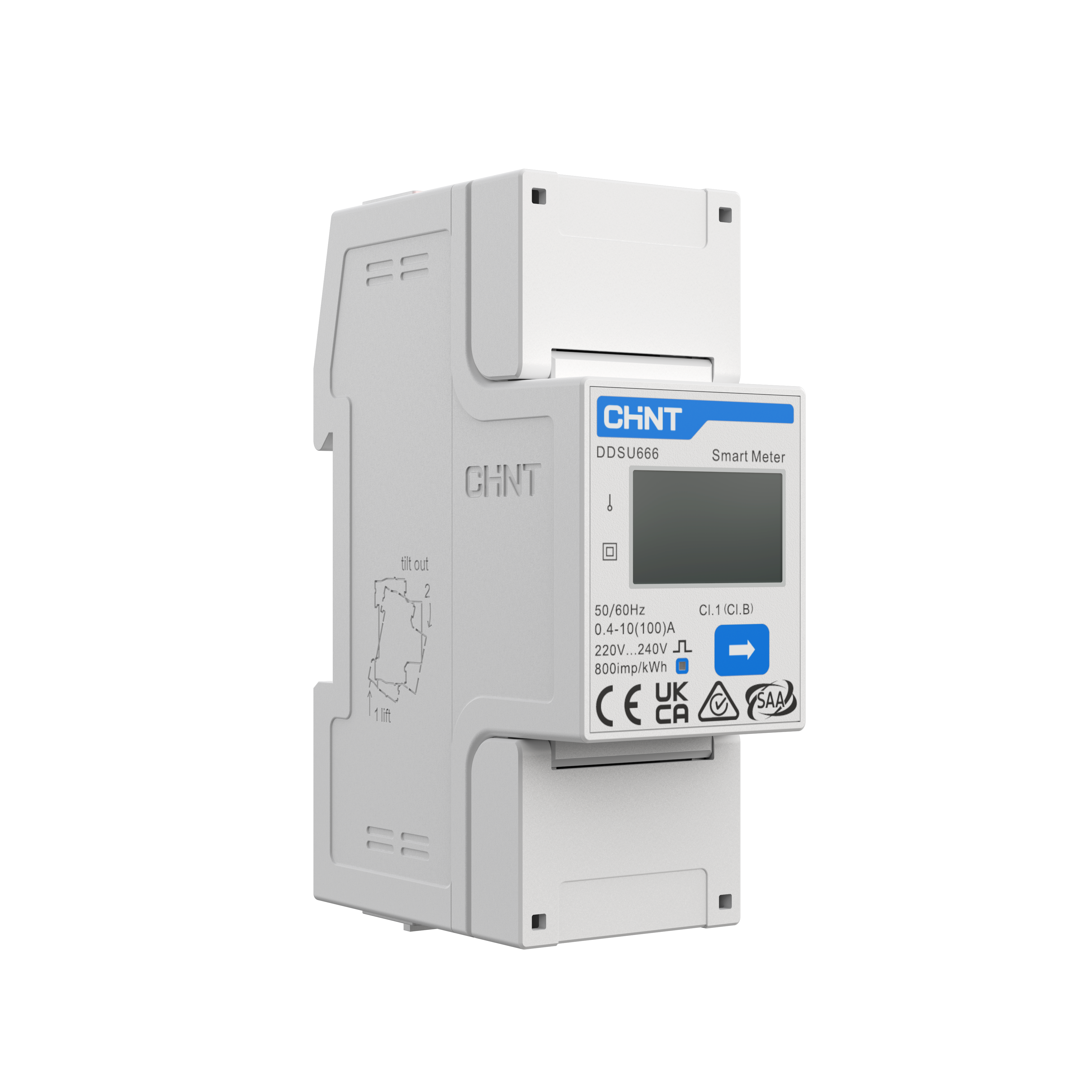 DDSU666 series single phase energy meter (35mm DIN rail)